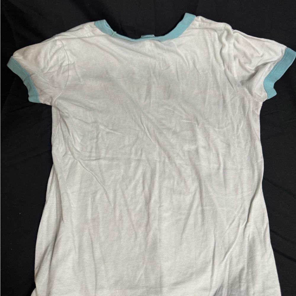 PINK Victoria's Secret Kids Tee with Blue and Yellow Stripes - Picture 4 of 4